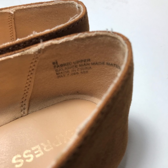 Express Pointy Toe Faux Suede Flat- Size 6.5 - Picture 7 of 7